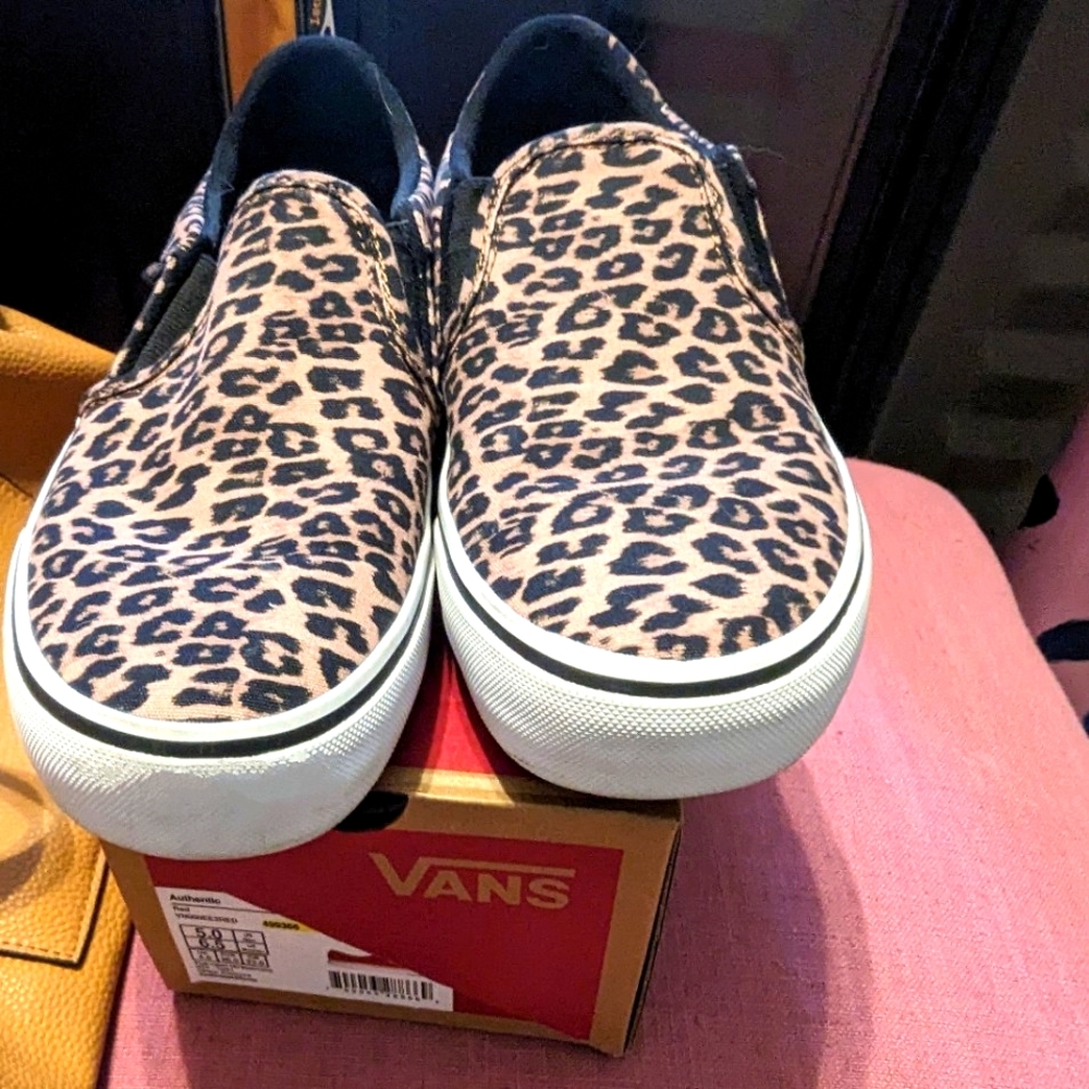 Women's size 6.5 cheetah vans
